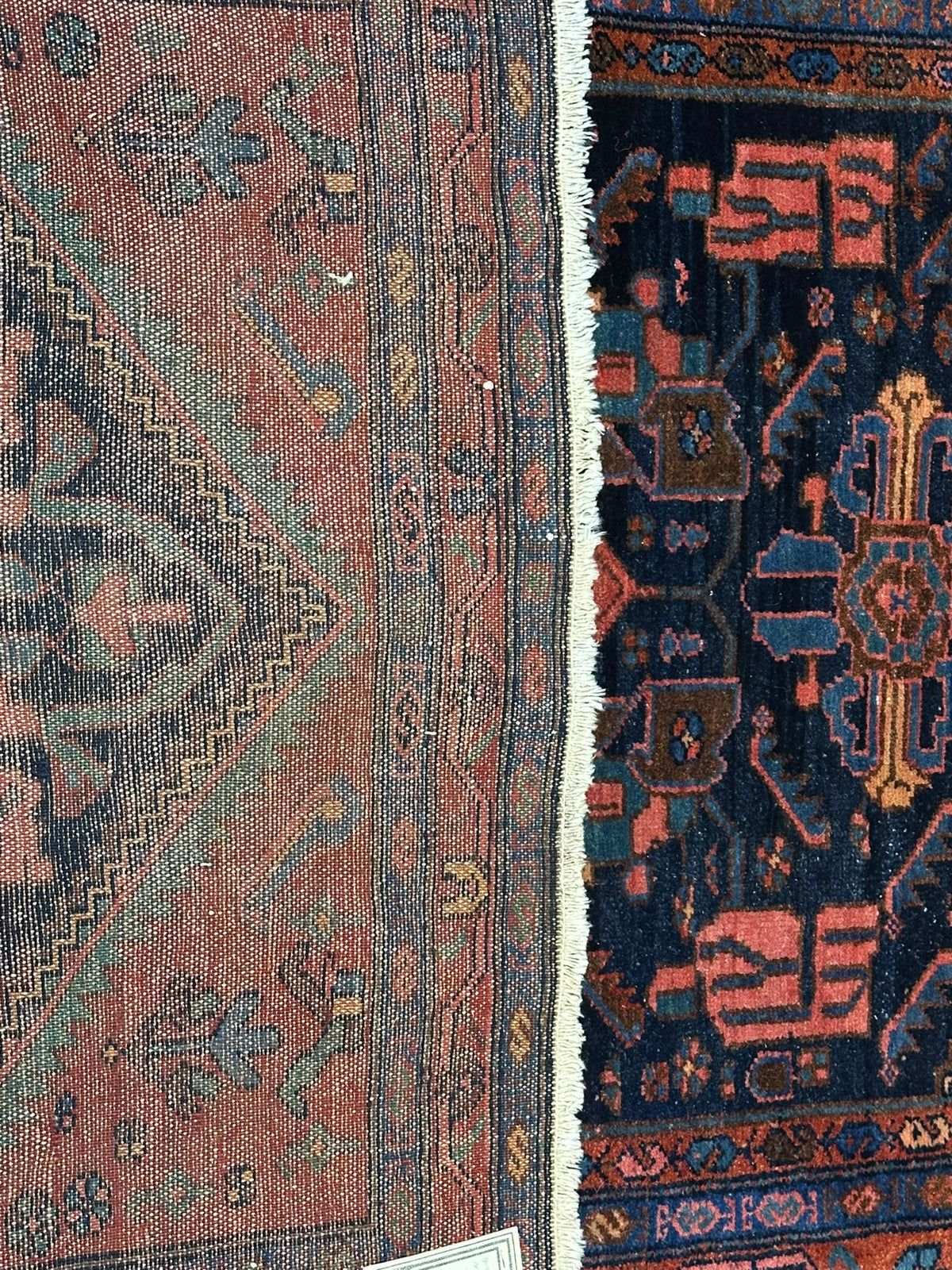 Antiker Orientteppich handgeknüpft Malayer 185x110 cm