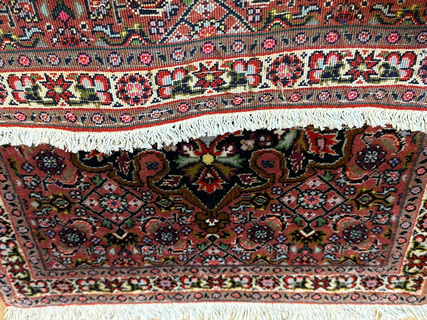 Orientteppich handgeknüpft Bidjar 67x52 cm Medallion