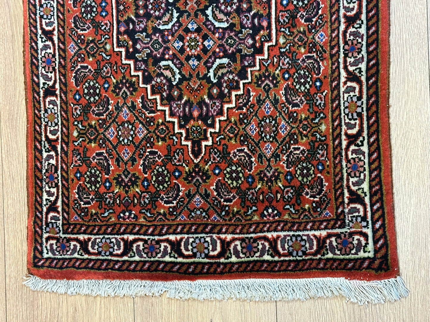 Orientteppich handgeknüpft Bidjar 70x50 cm Medallion