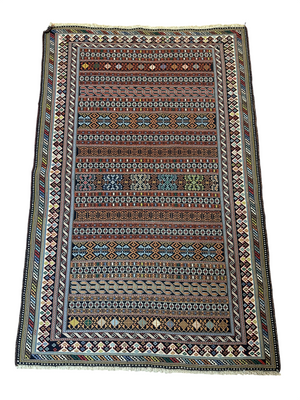 Orientteppich handgeknüpft Bachtiar Kelim Sumach 150x100cm