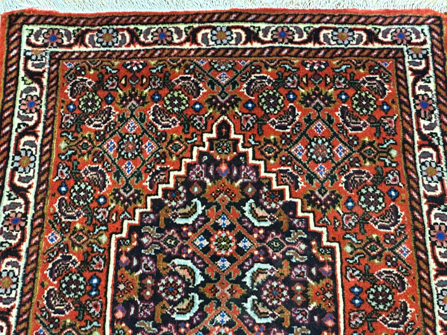 Orientteppich handgeknüpft Bidjar 70x50 cm Medallion