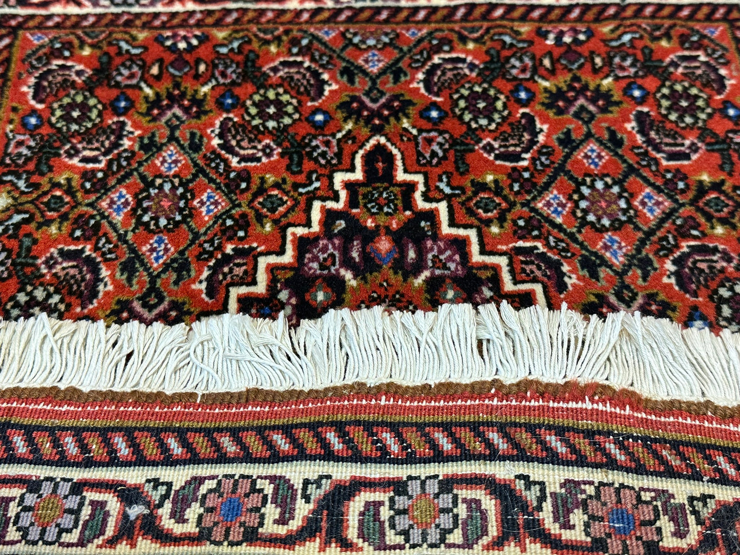 Orientteppich handgeknüpft Bidjar 70x50 cm Medallion