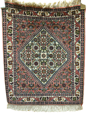 Orientteppich handgeknüpft Bidjar 64x52 cm Medallion