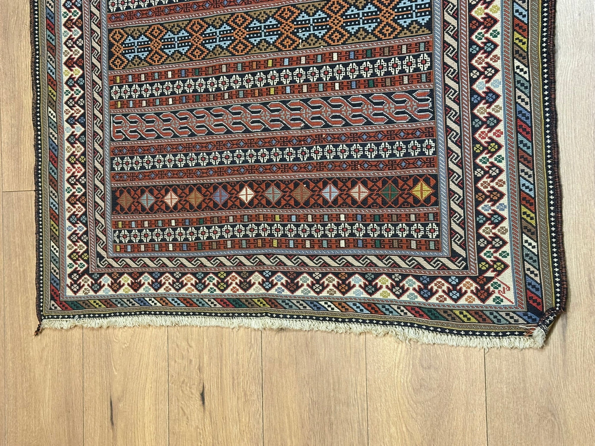 Orientteppich handgeknüpft Bachtiar Kelim Sumach 150x100cm