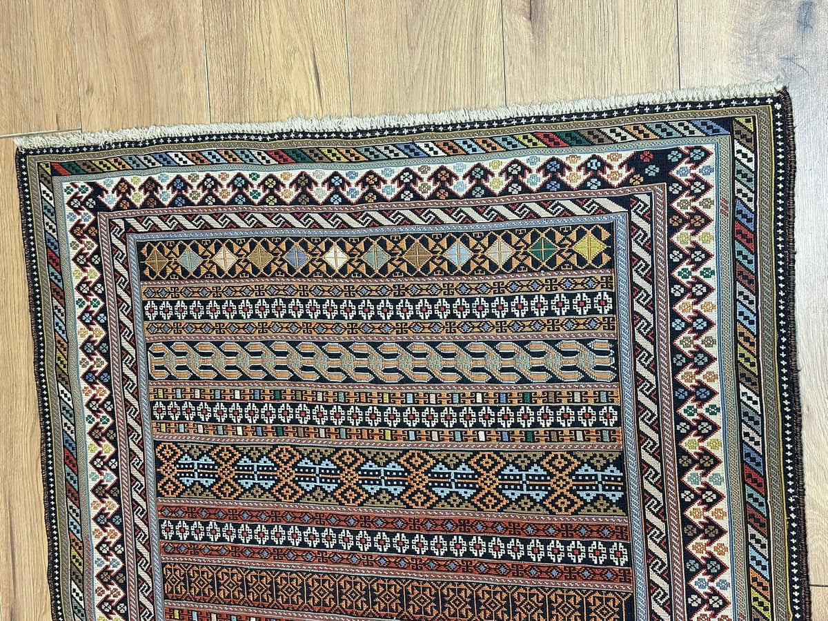 Orientteppich handgeknüpft Bachtiar Kelim Sumach 150x100cm