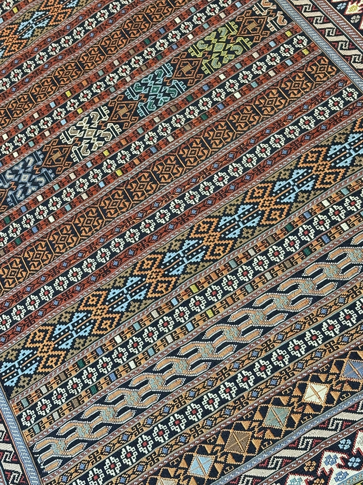 Orientteppich handgeknüpft Bachtiar Kelim Sumach 150x100cm