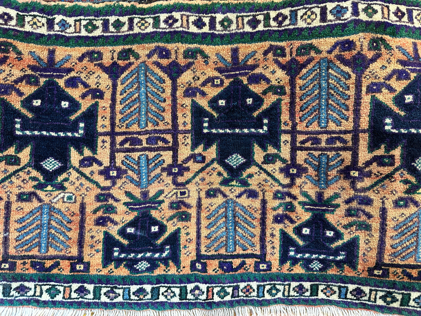 Handgeknüpfter Perser Orientteppich - Afschari, 52x90cm
