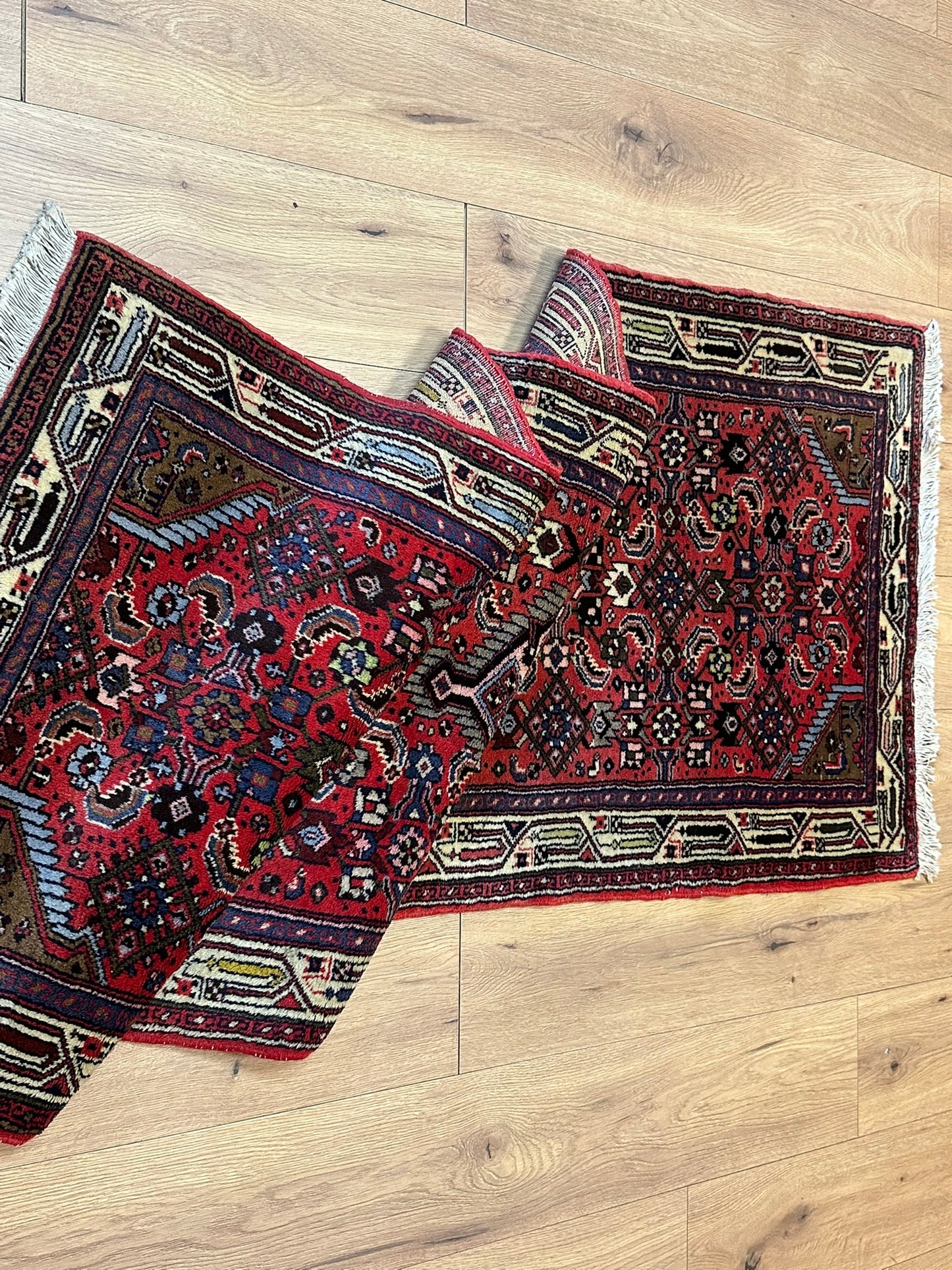 Orientteppich handgeknüpft Hamadan 200x80 cm Schurwolle