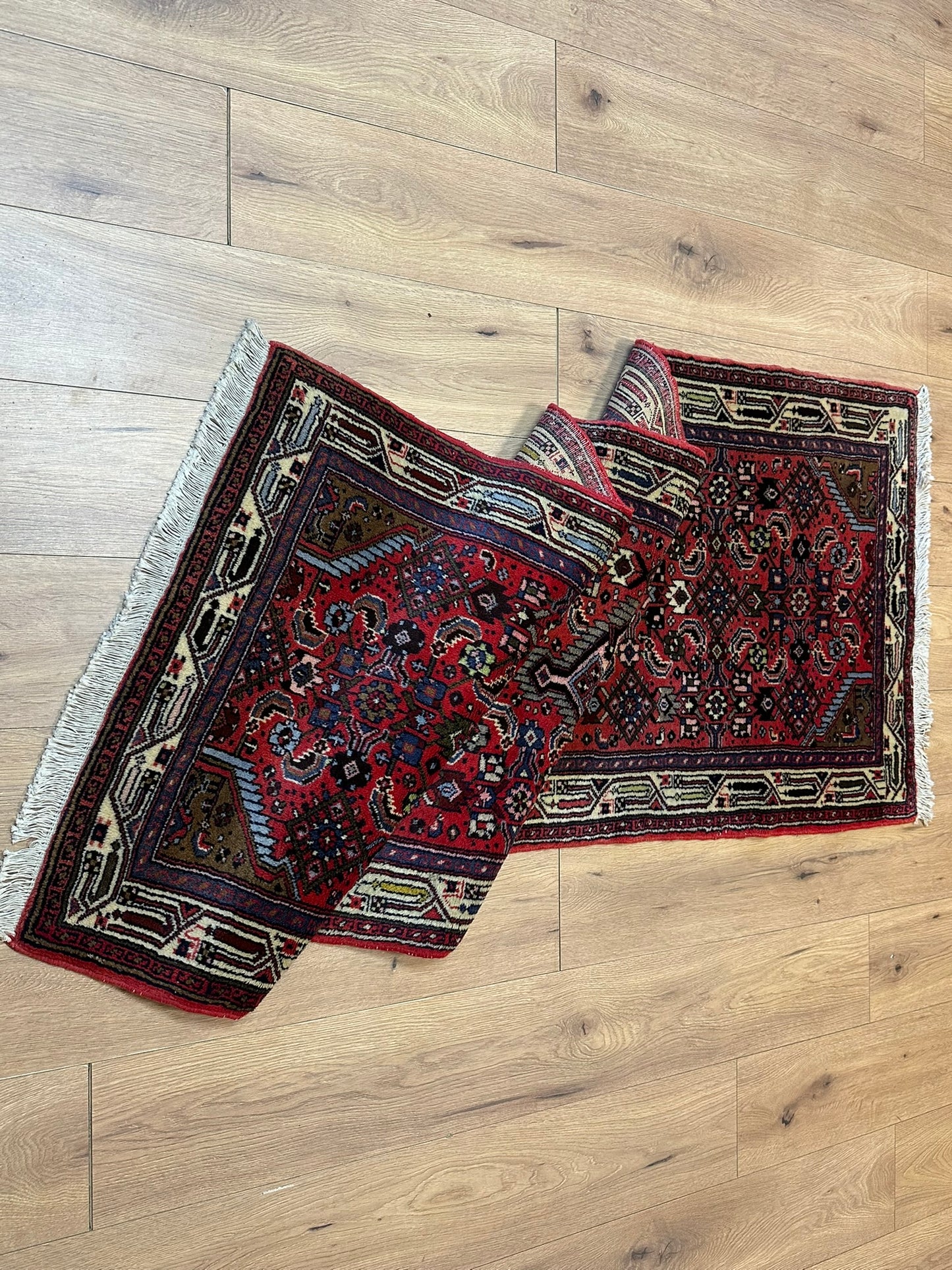 Orientteppich handgeknüpft Hamadan 200x80 cm Schurwolle
