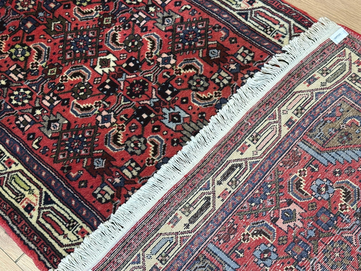 Orientteppich handgeknüpft Hamadan 200x80 cm Schurwolle