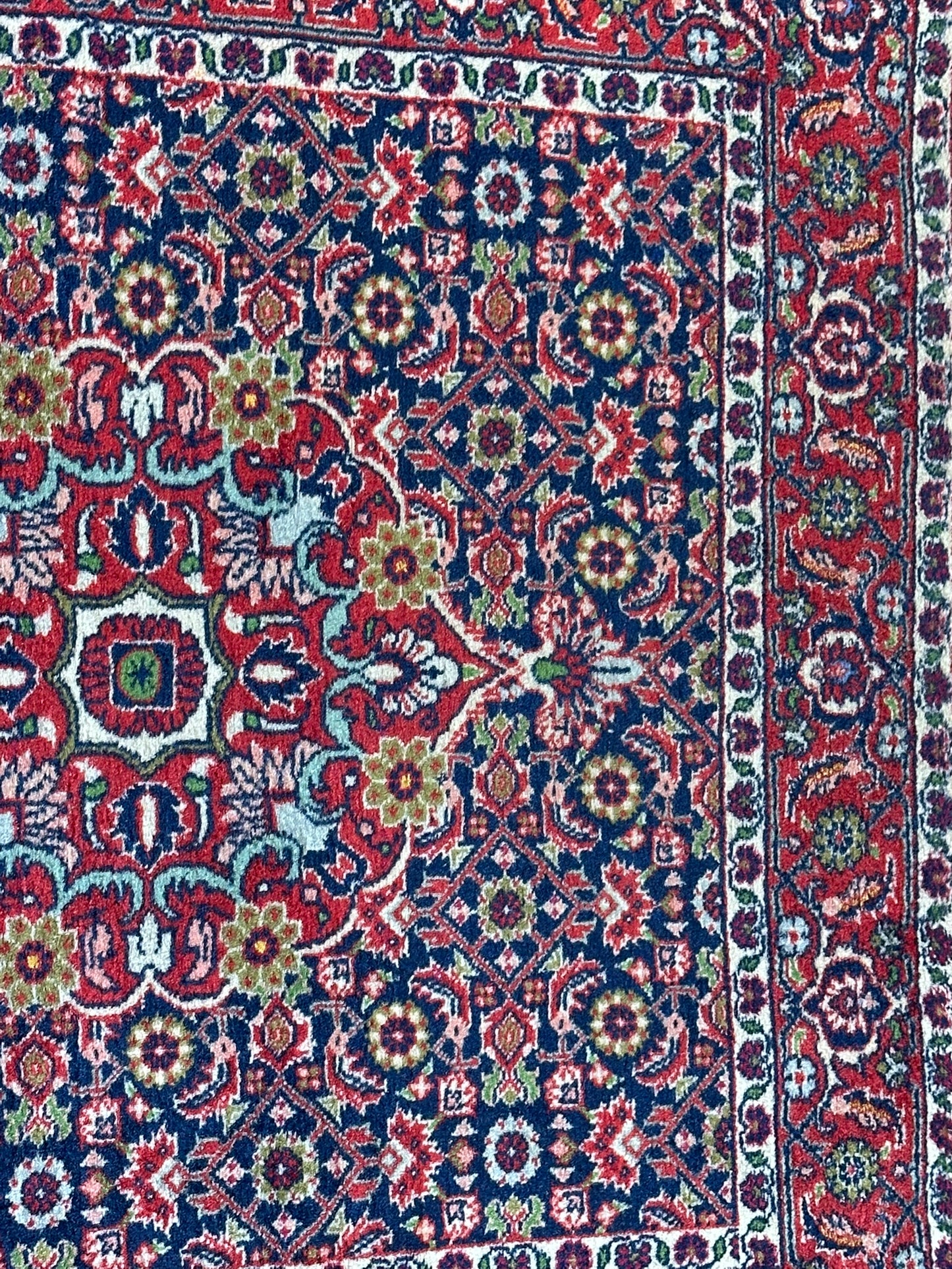 Orientteppich handgeknüpft Bidjar Läufer 290x86 cm