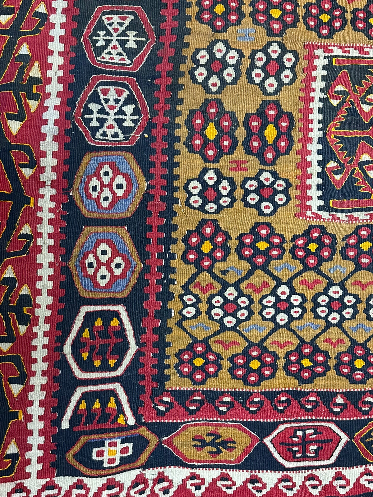 Antiker Orient Kelim Flachgewebe Handgewebt 410 x 173 cm