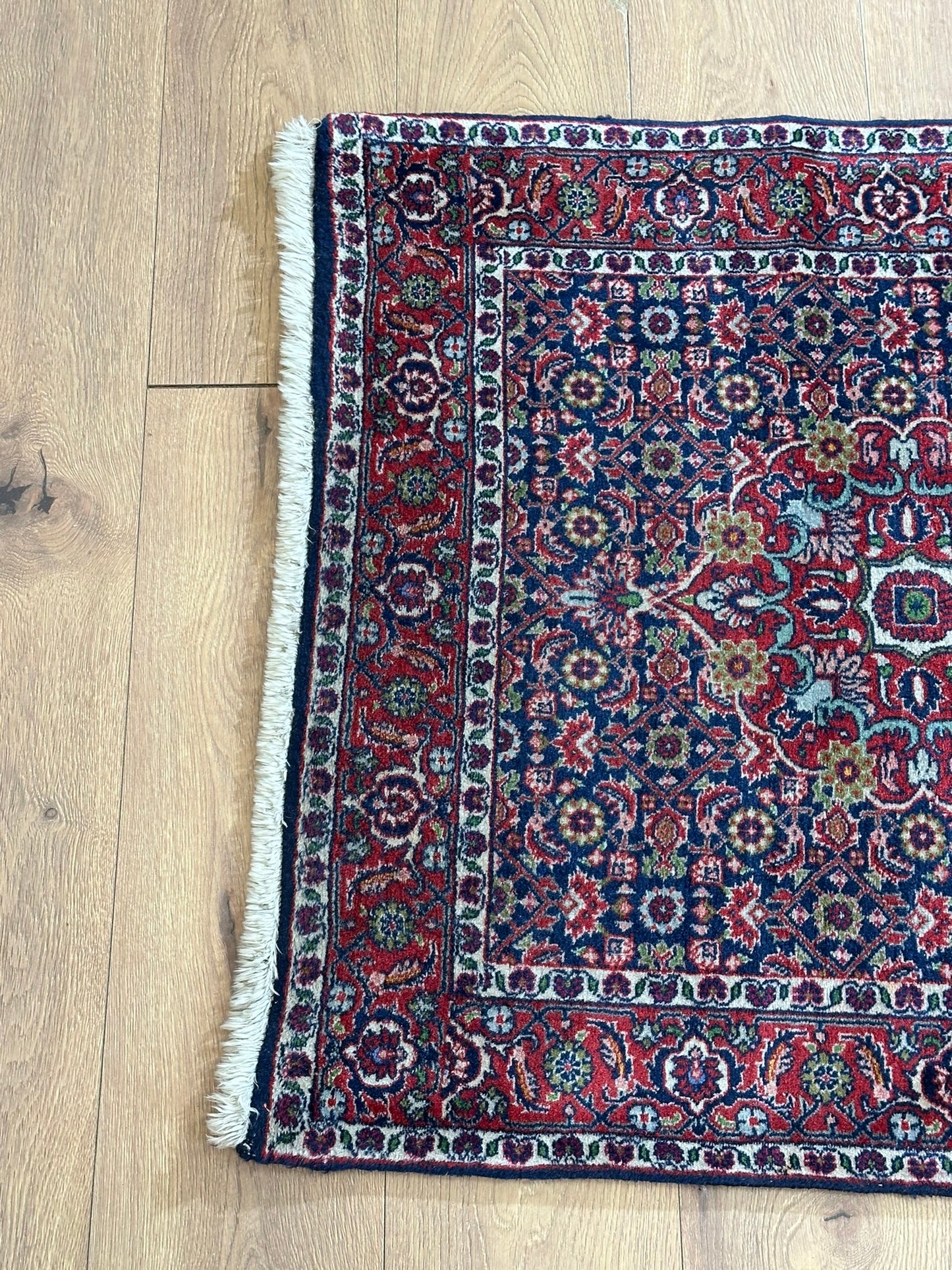 Orientteppich handgeknüpft Bidjar Läufer 290x86 cm