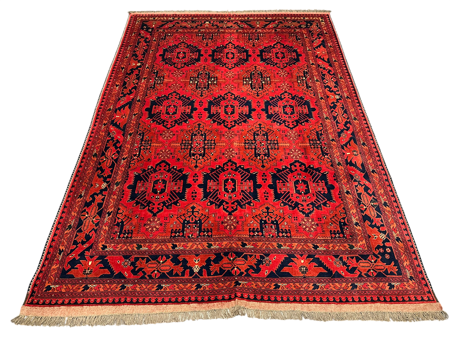 Handgeknüpfter Afghan Drco Teppich 295x206 cm Wolle