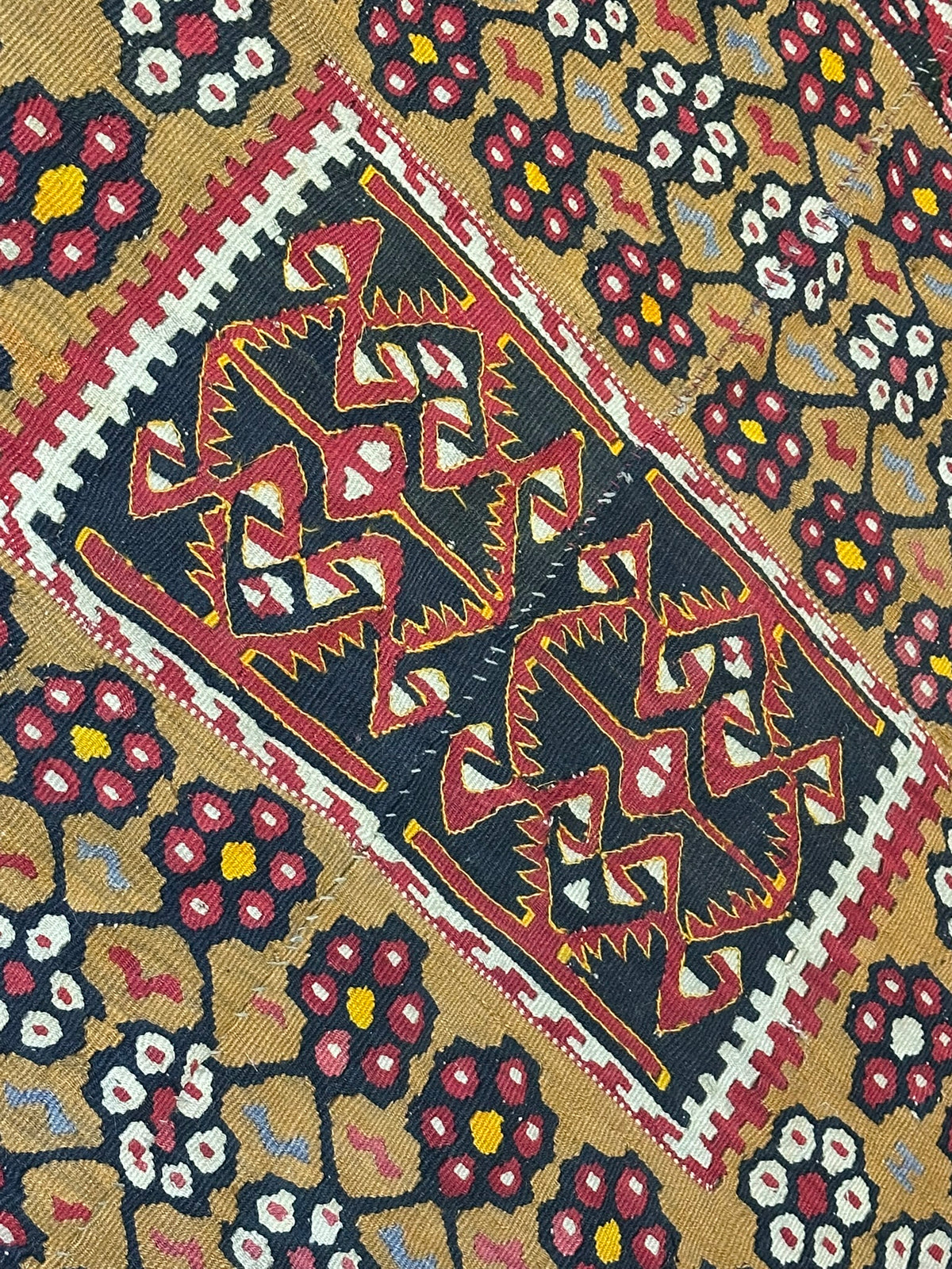 Antiker Orient Kelim Flachgewebe Handgewebt 410 x 173 cm
