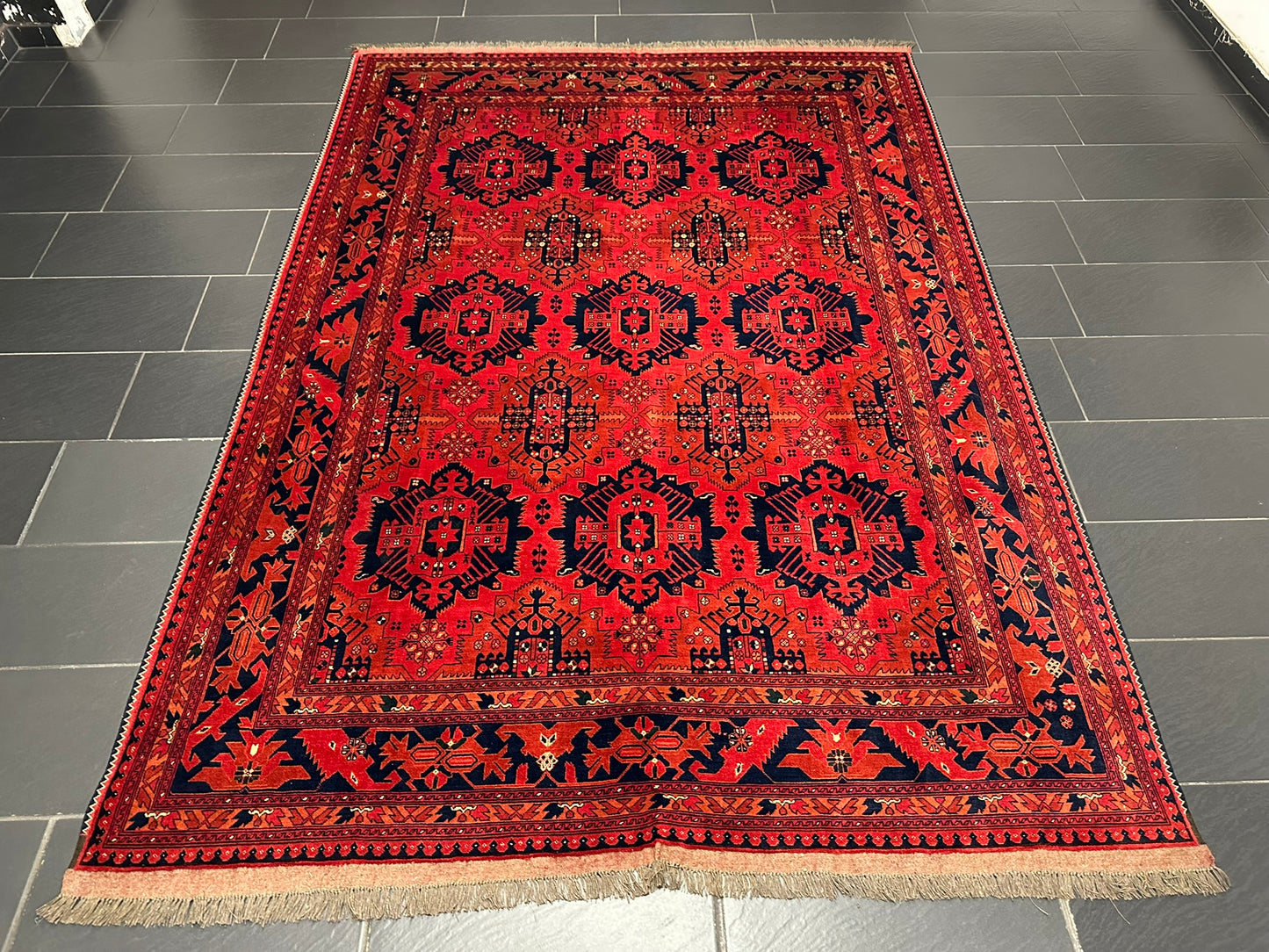Handgeknüpfter Afghan Drco Teppich 295x206 cm Wolle