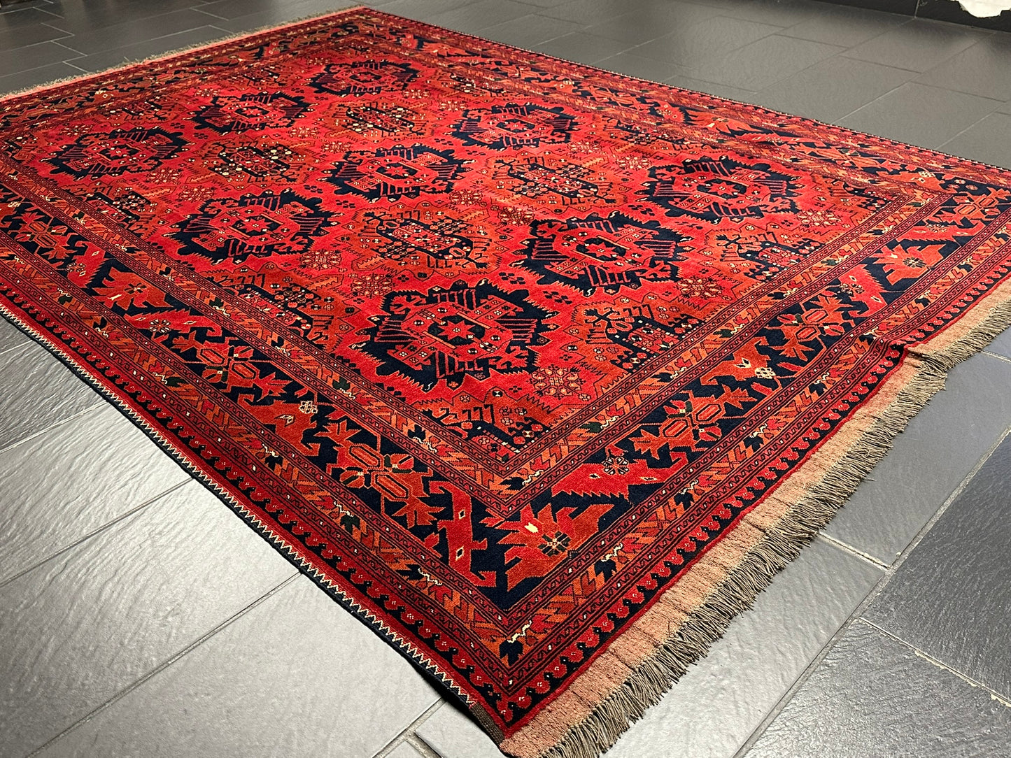 Handgeknüpfter Afghan Drco Teppich 295x206 cm Wolle