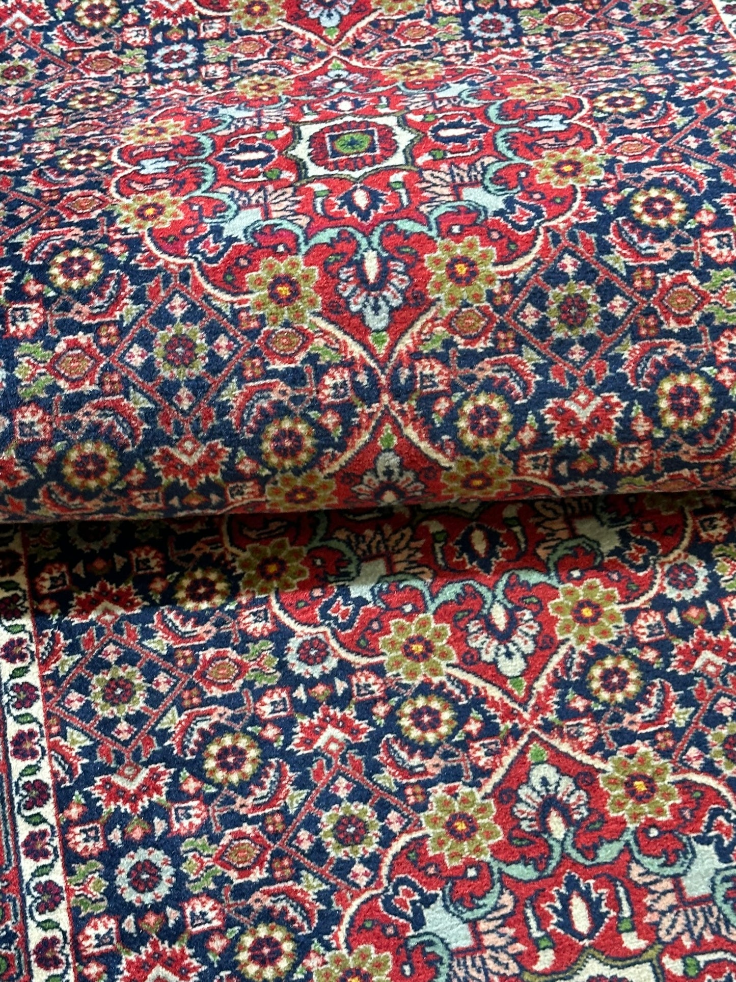 Orientteppich handgeknüpft Bidjar Läufer 290x86 cm