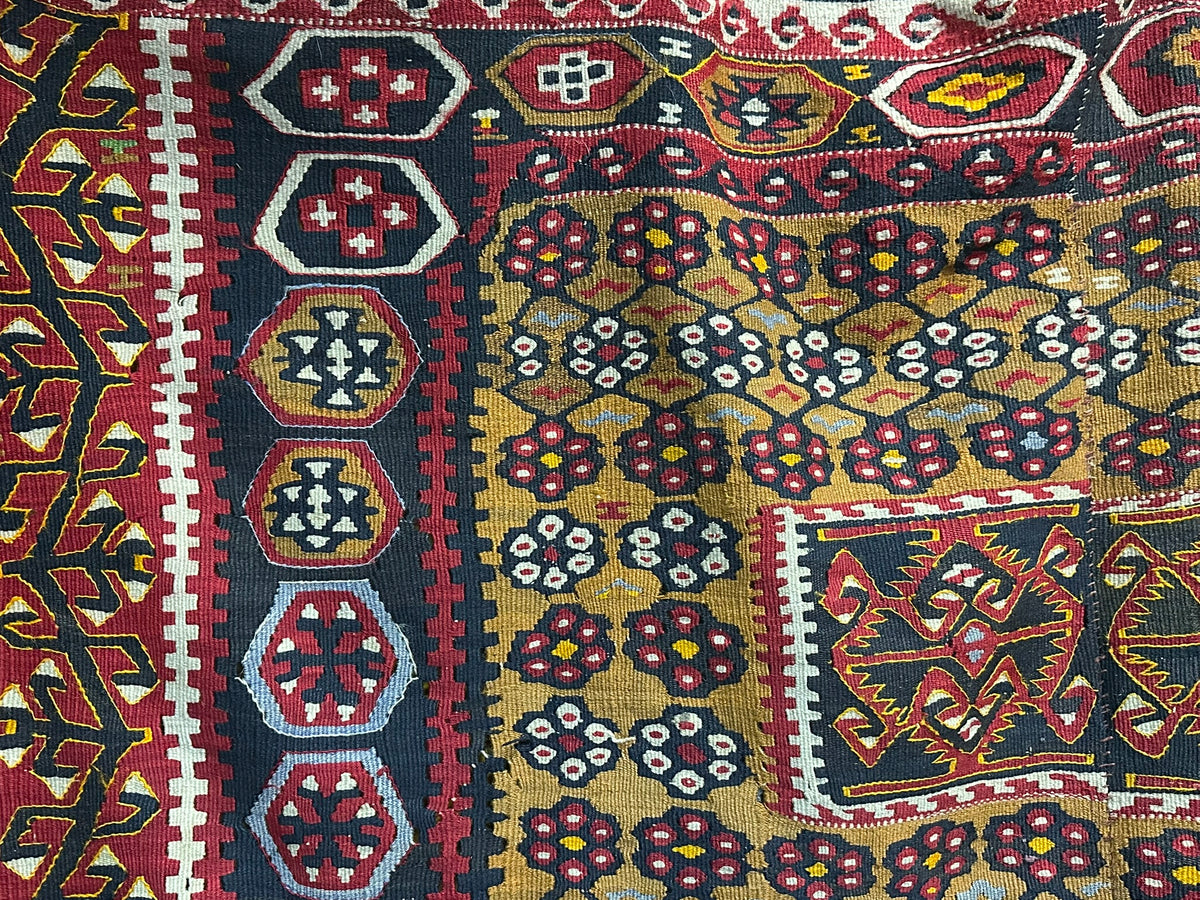 Antiker Orient Kelim Flachgewebe Handgewebt 410 x 173 cm