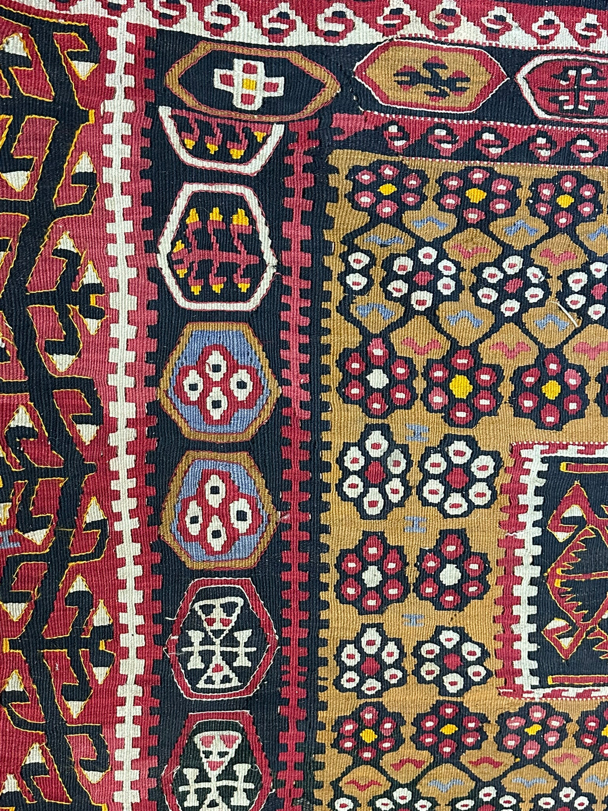 Antiker Orient Kelim Flachgewebe Handgewebt 410 x 173 cm