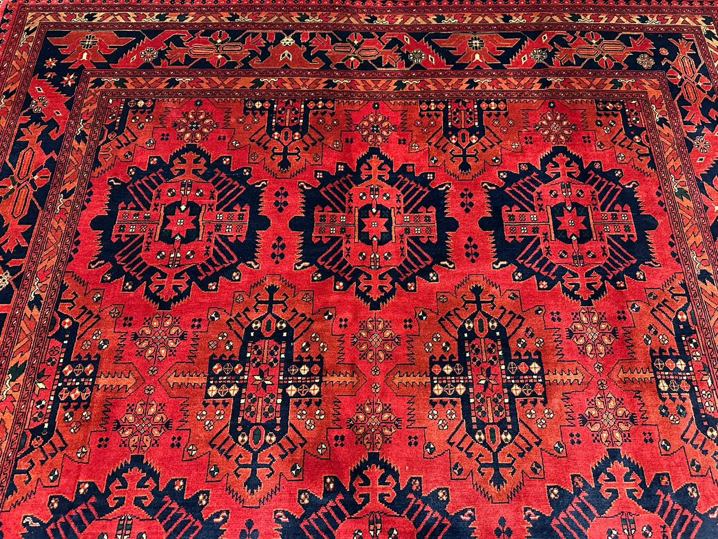 Handgeknüpfter Afghan Drco Teppich 295x206 cm Wolle