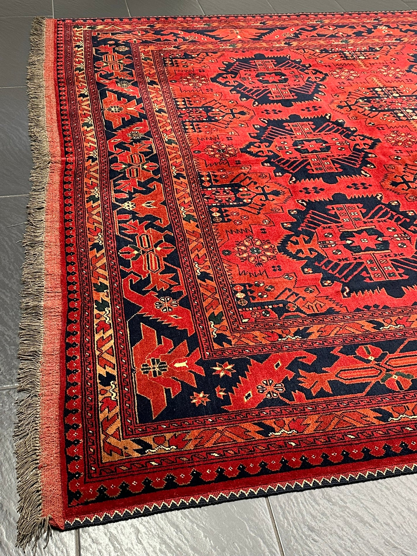 Handgeknüpfter Afghan Drco Teppich 295x206 cm Wolle