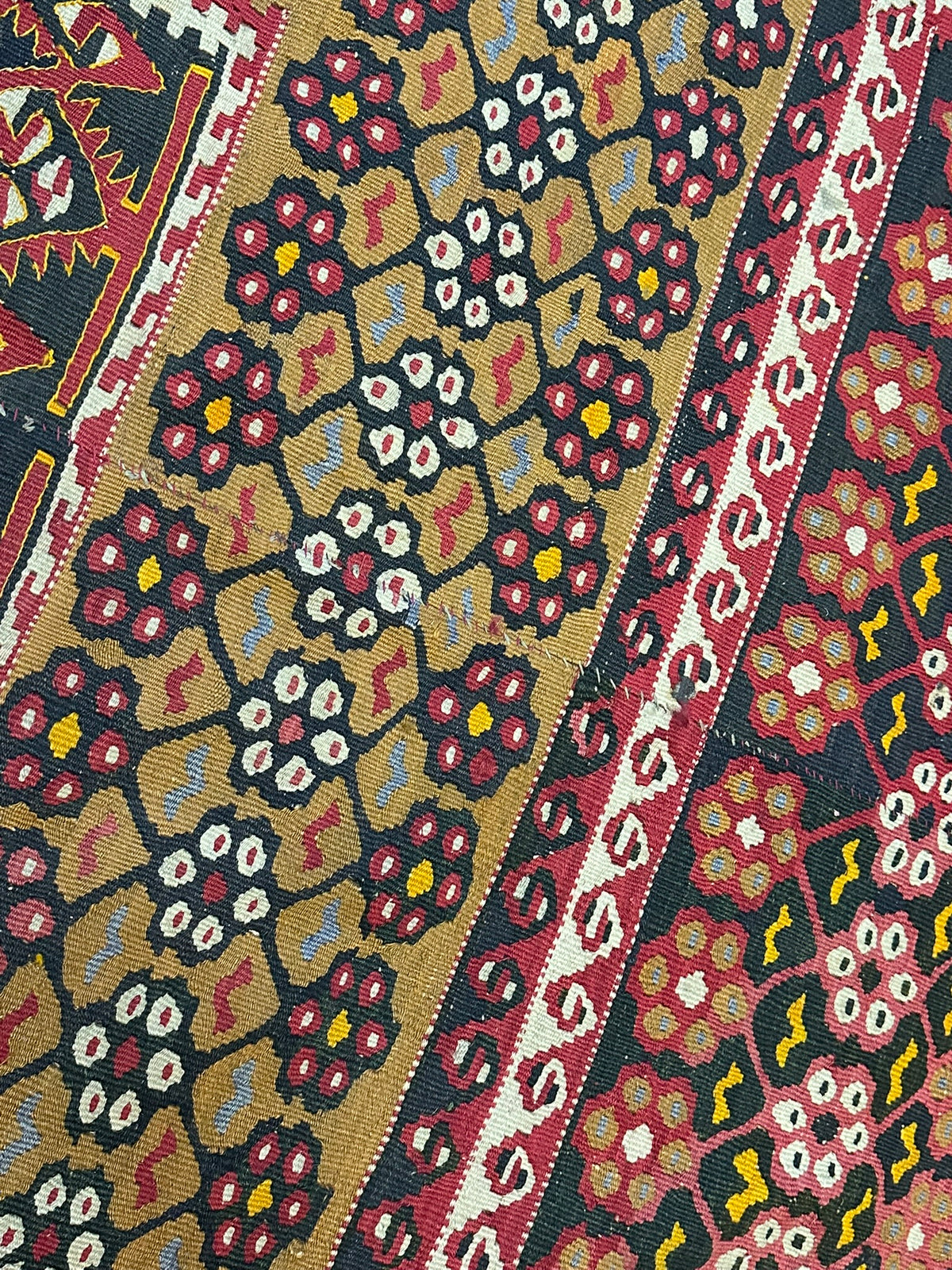 Antiker Orient Kelim Flachgewebe Handgewebt 410 x 173 cm