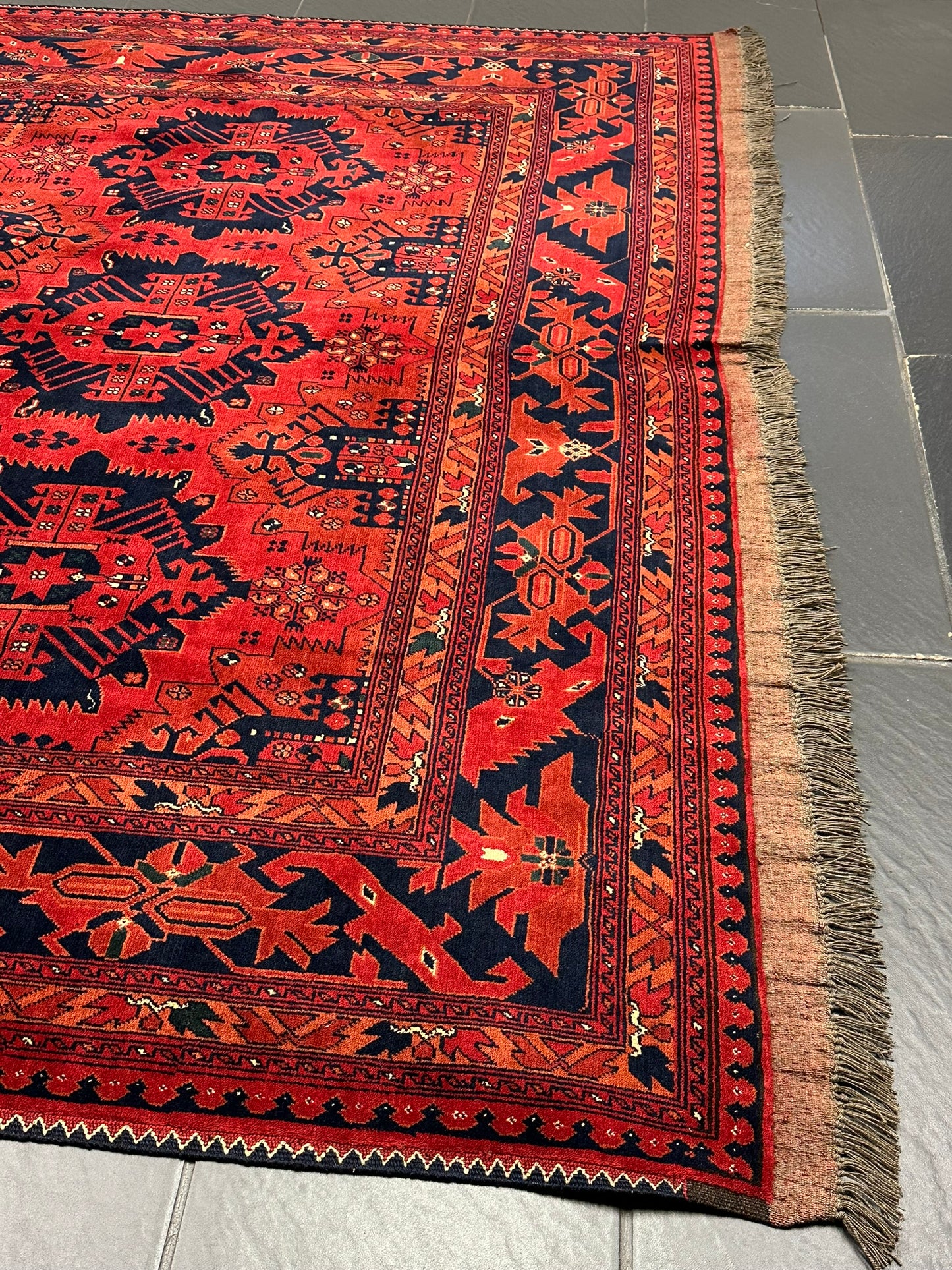 Handgeknüpfter Afghan Drco Teppich 295x206 cm Wolle