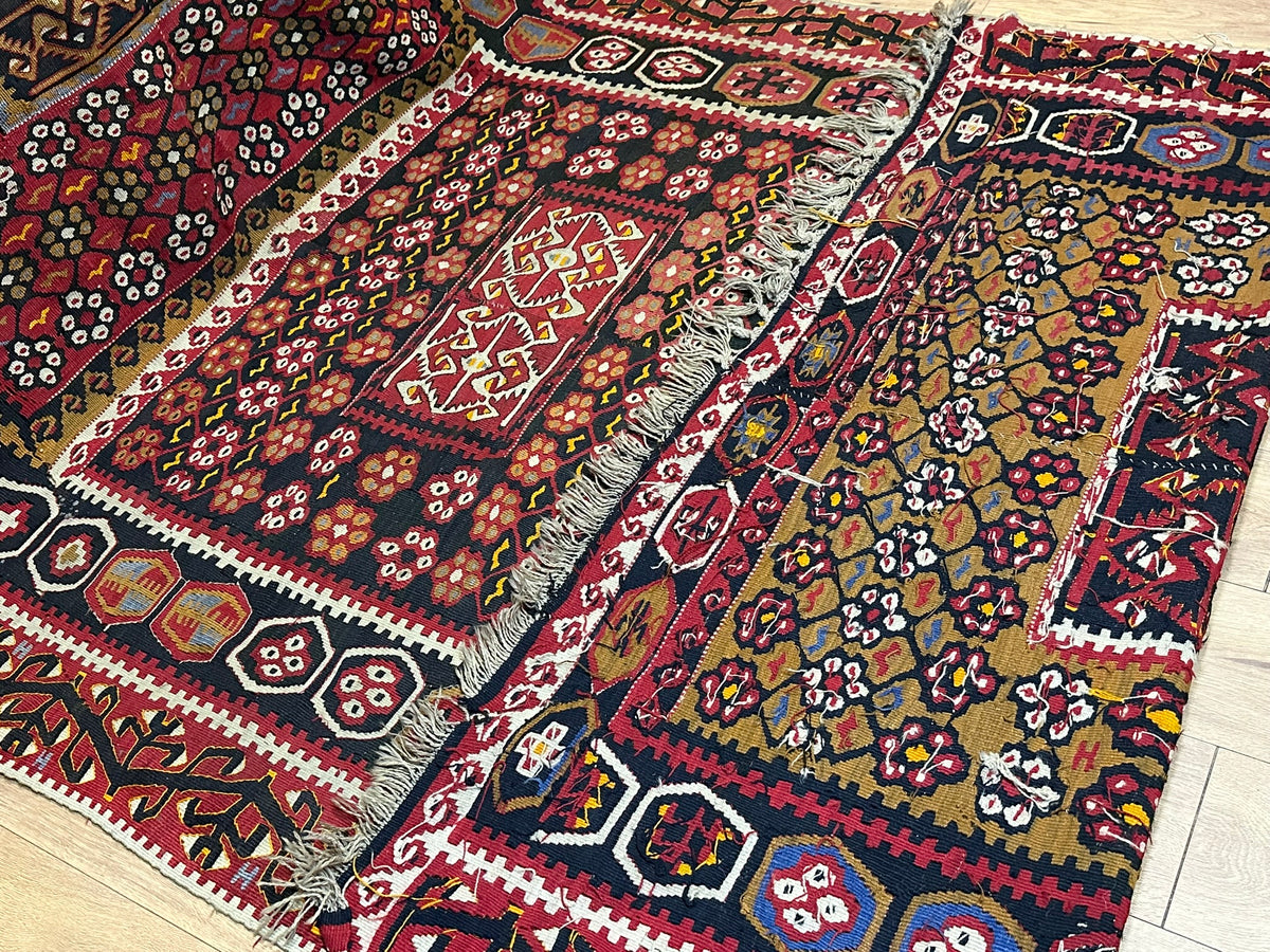 Antiker Orient Kelim Flachgewebe Handgewebt 410 x 173 cm