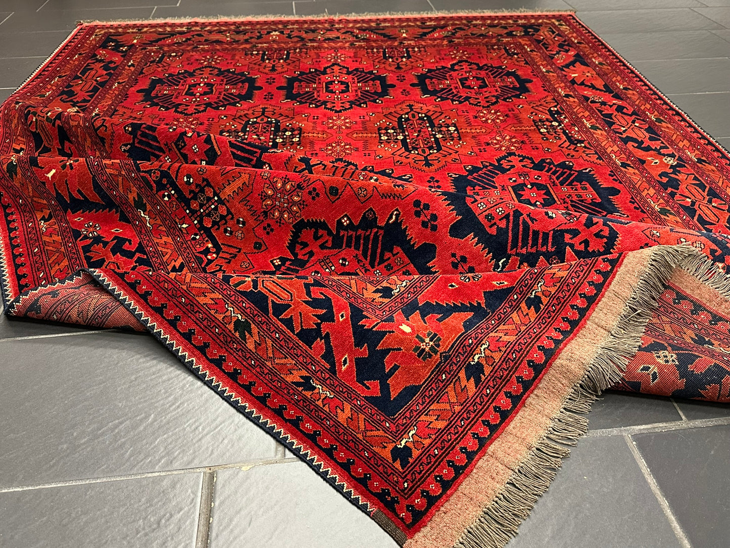 Handgeknüpfter Afghan Drco Teppich 295x206 cm Wolle