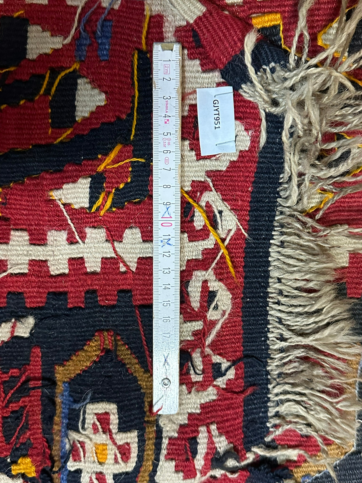 Antiker Orient Kelim Flachgewebe Handgewebt 410 x 173 cm