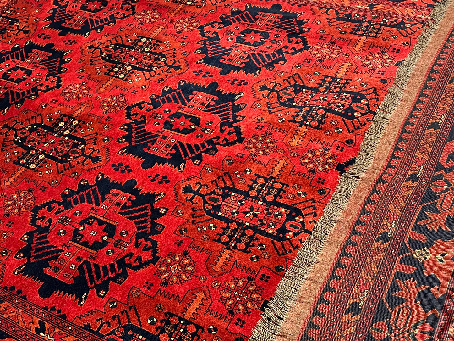 Handgeknüpfter Afghan Drco Teppich 295x206 cm Wolle
