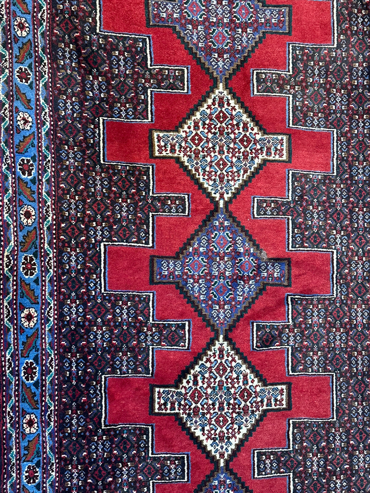 Orientteppich handgeknüpft Senneh 290 x 90 cm