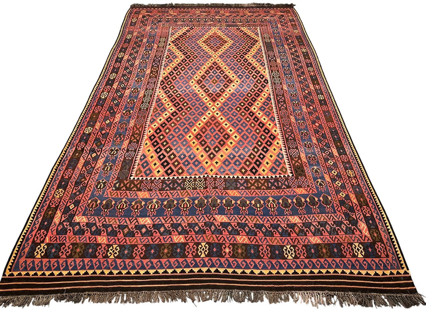 Handgeknüpfter Kelim Teppich 450x270 cm Naturfarben aus der Türkei