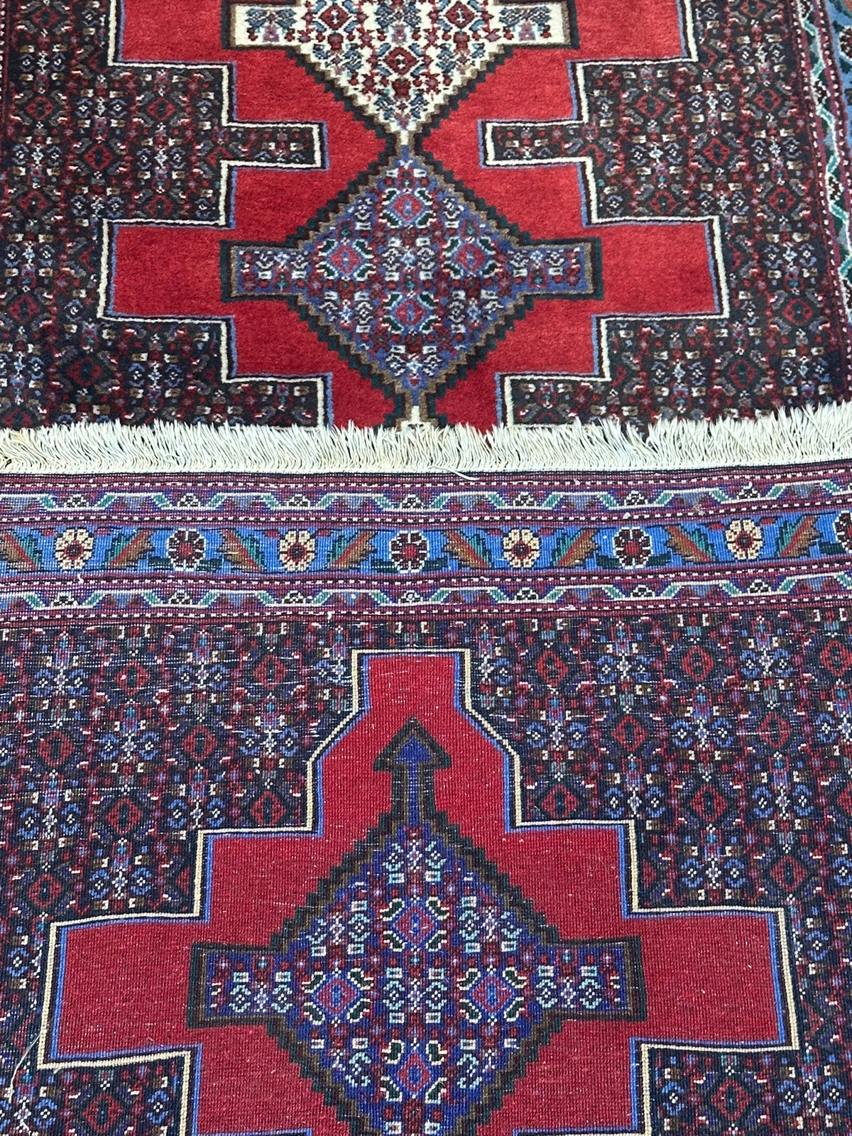 Orientteppich handgeknüpft Senneh 290 x 90 cm