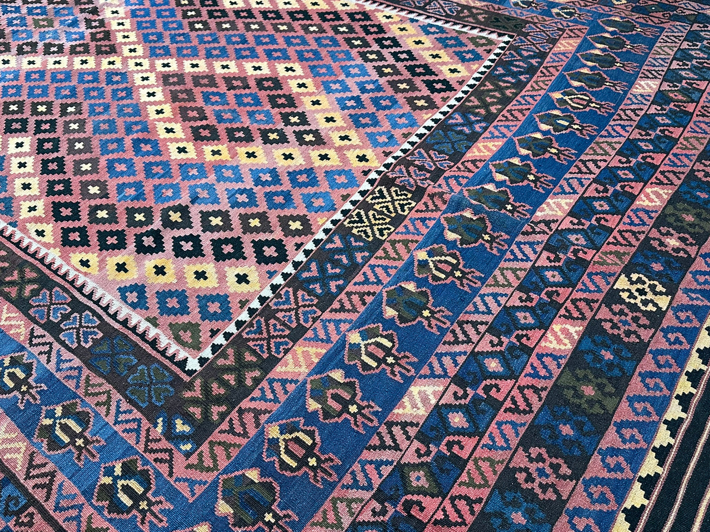 Handgeknüpfter Kelim Teppich 450x270 cm Naturfarben aus der Türkei