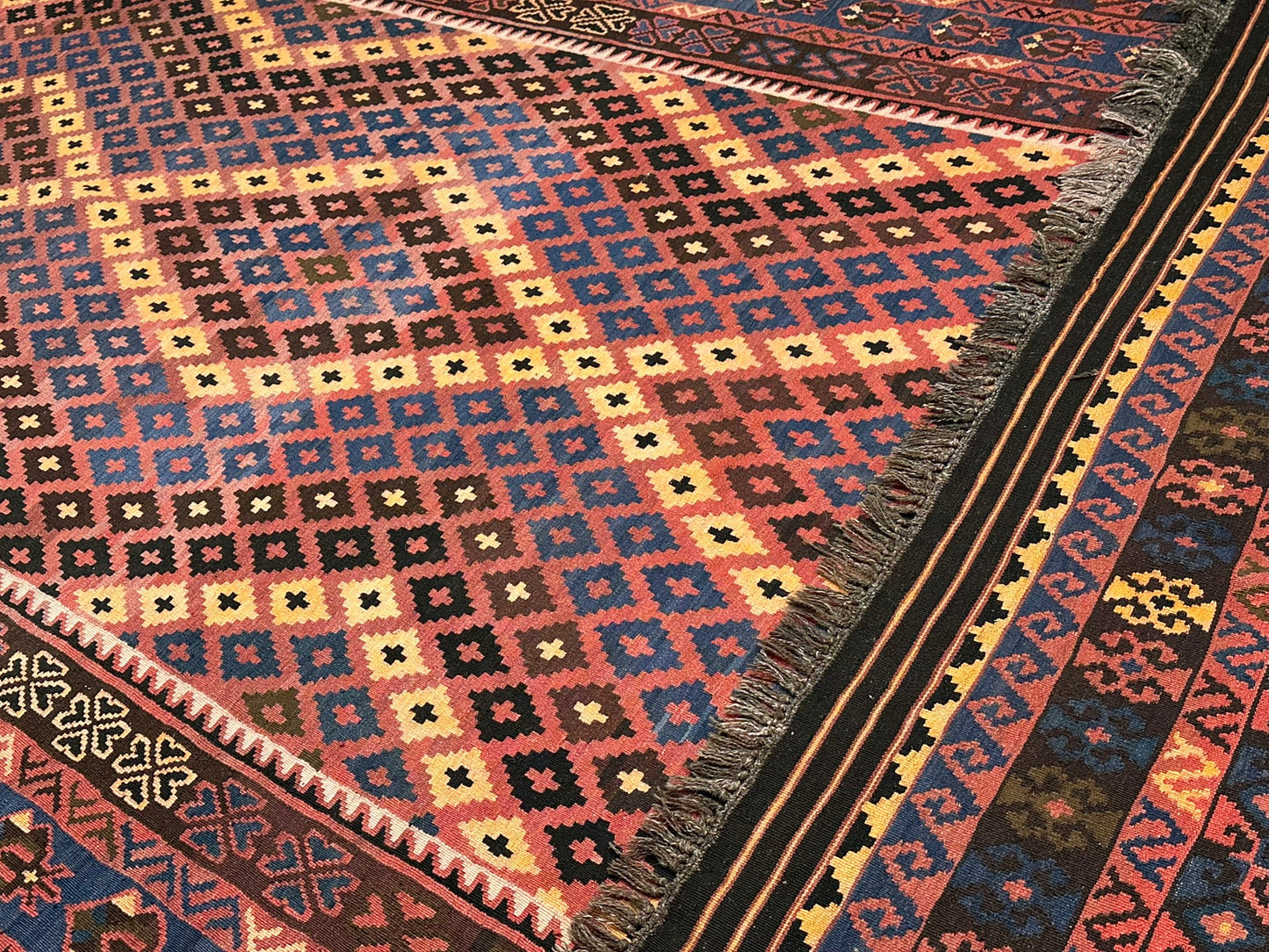 Handgeknüpfter Kelim Teppich 450x270 cm Naturfarben aus der Türkei