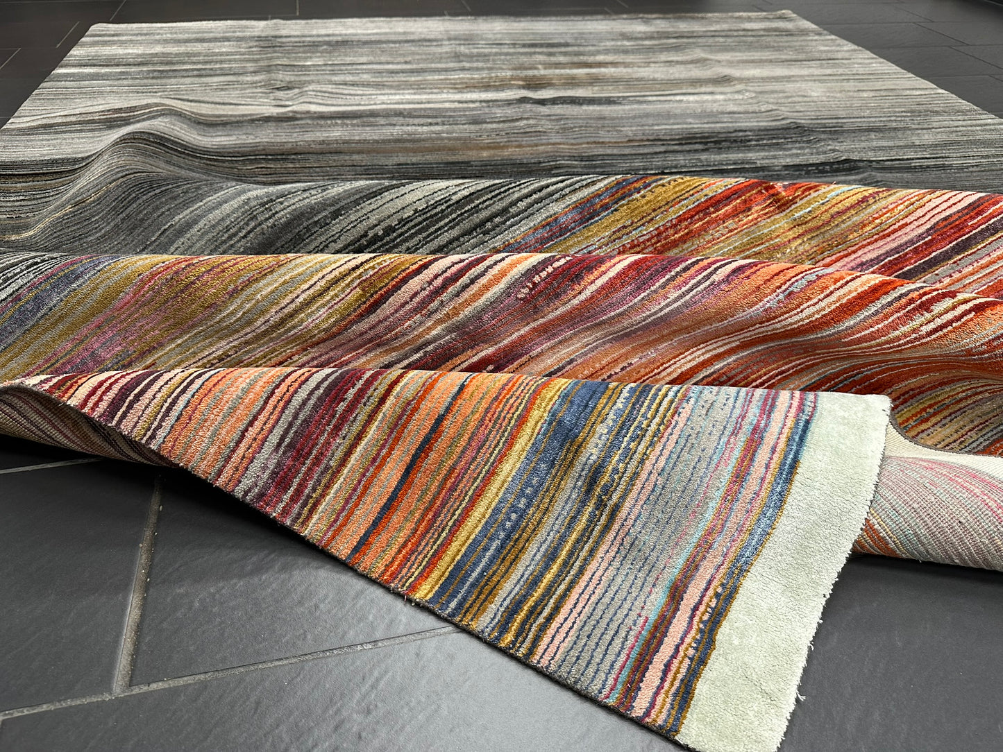 Orientteppich handgeknüpft 306x244 cm Gabbeh Teppich
