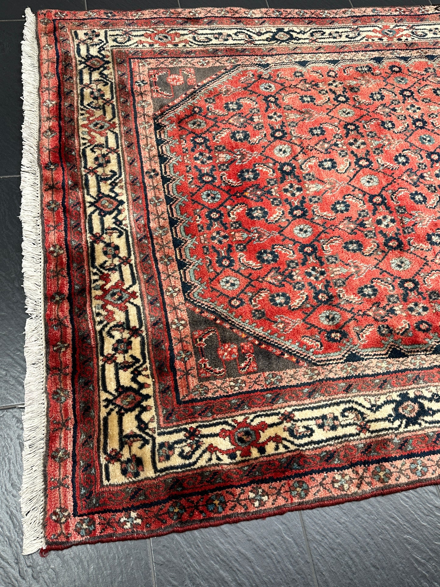 Handgeknüpfter Perser Orientteppich Hamadan Läufer 310x160cm