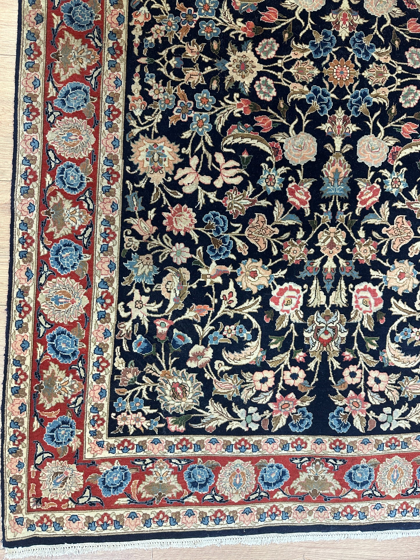 Handgeknüpfter Perser Orientteppich - Isfahan Korkwolle auf Seide 160x100 cm