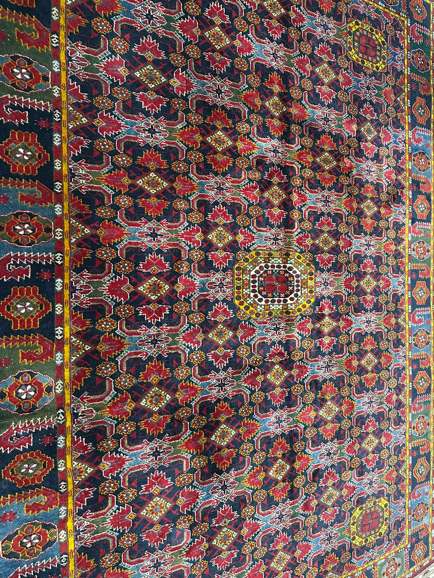 Orientteppich handgeknüpft 306x205 cm Buchara antik Teppich