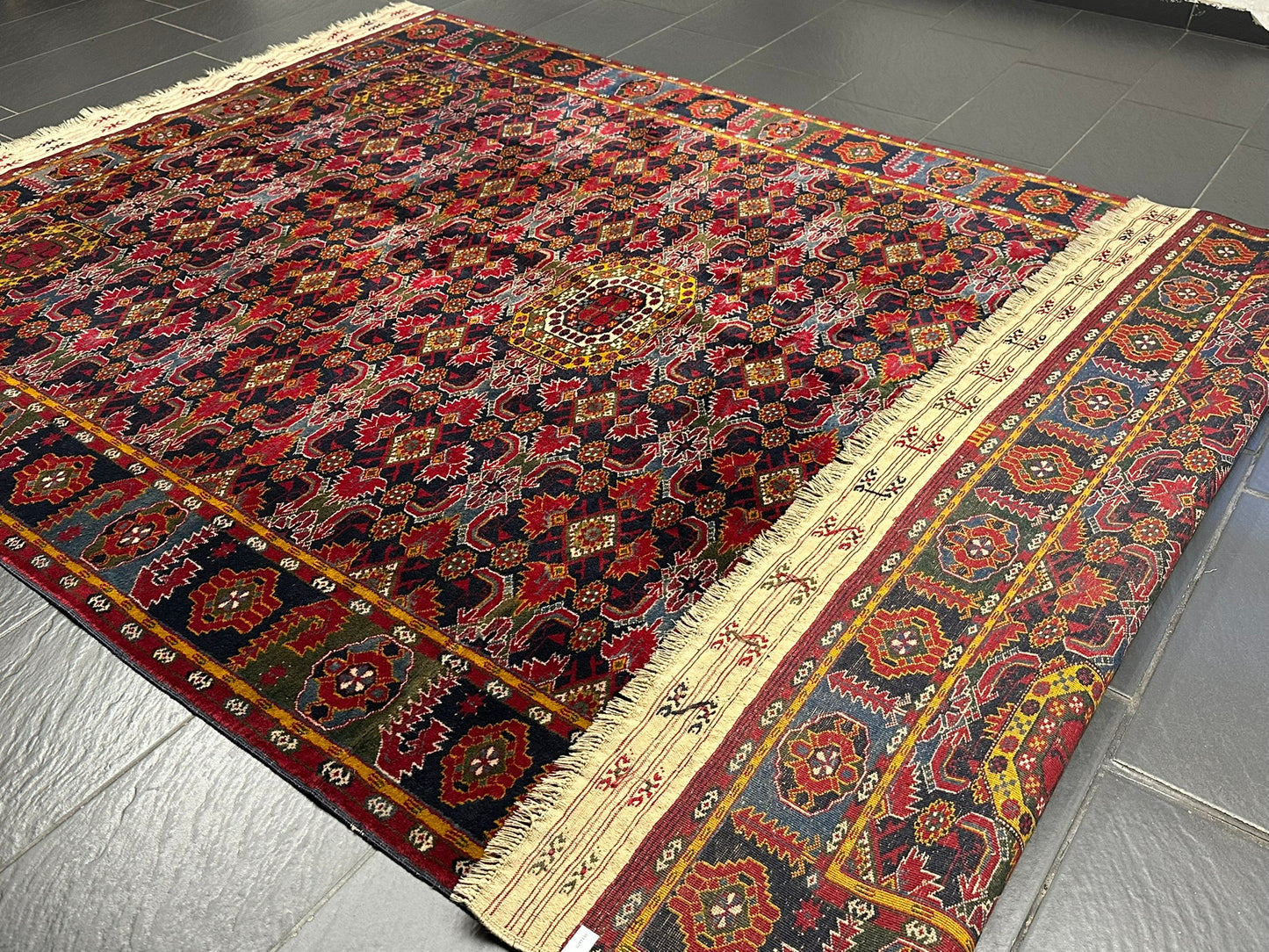Orientteppich handgeknüpft 306x205 cm Buchara antik Teppich