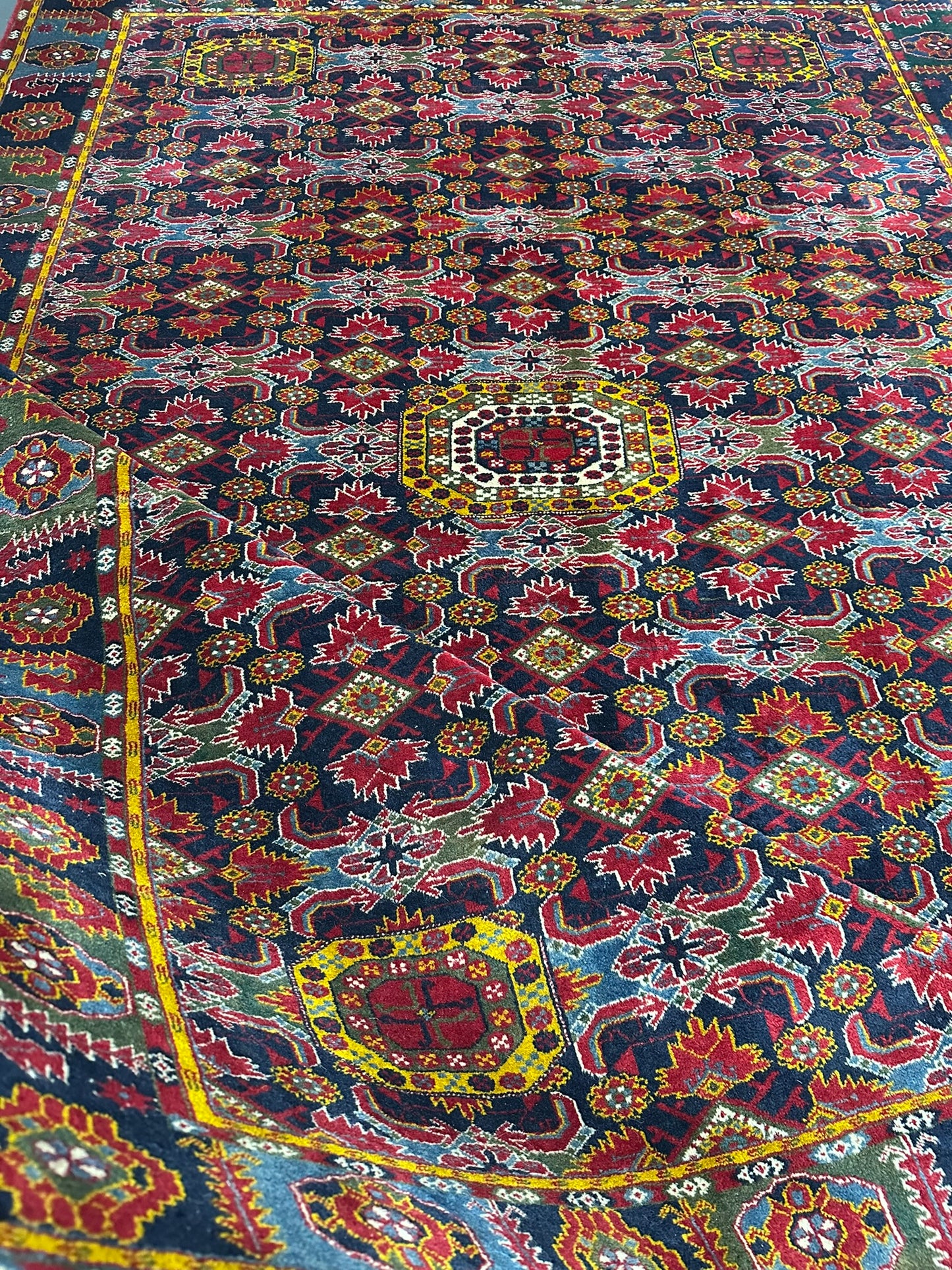 Orientteppich handgeknüpft 306x205 cm Buchara antik Teppich