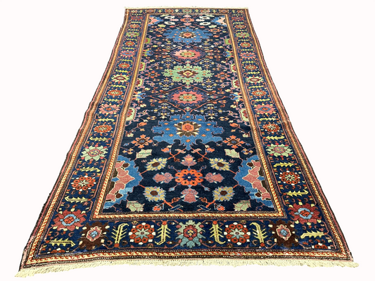 Orientteppich handgeknüpft 340x157 cm Malayer antik Teppich