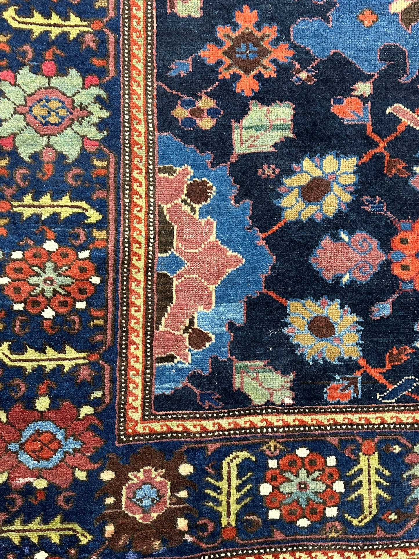 Orientteppich handgeknüpft 340x157 cm Malayer antik Teppich
