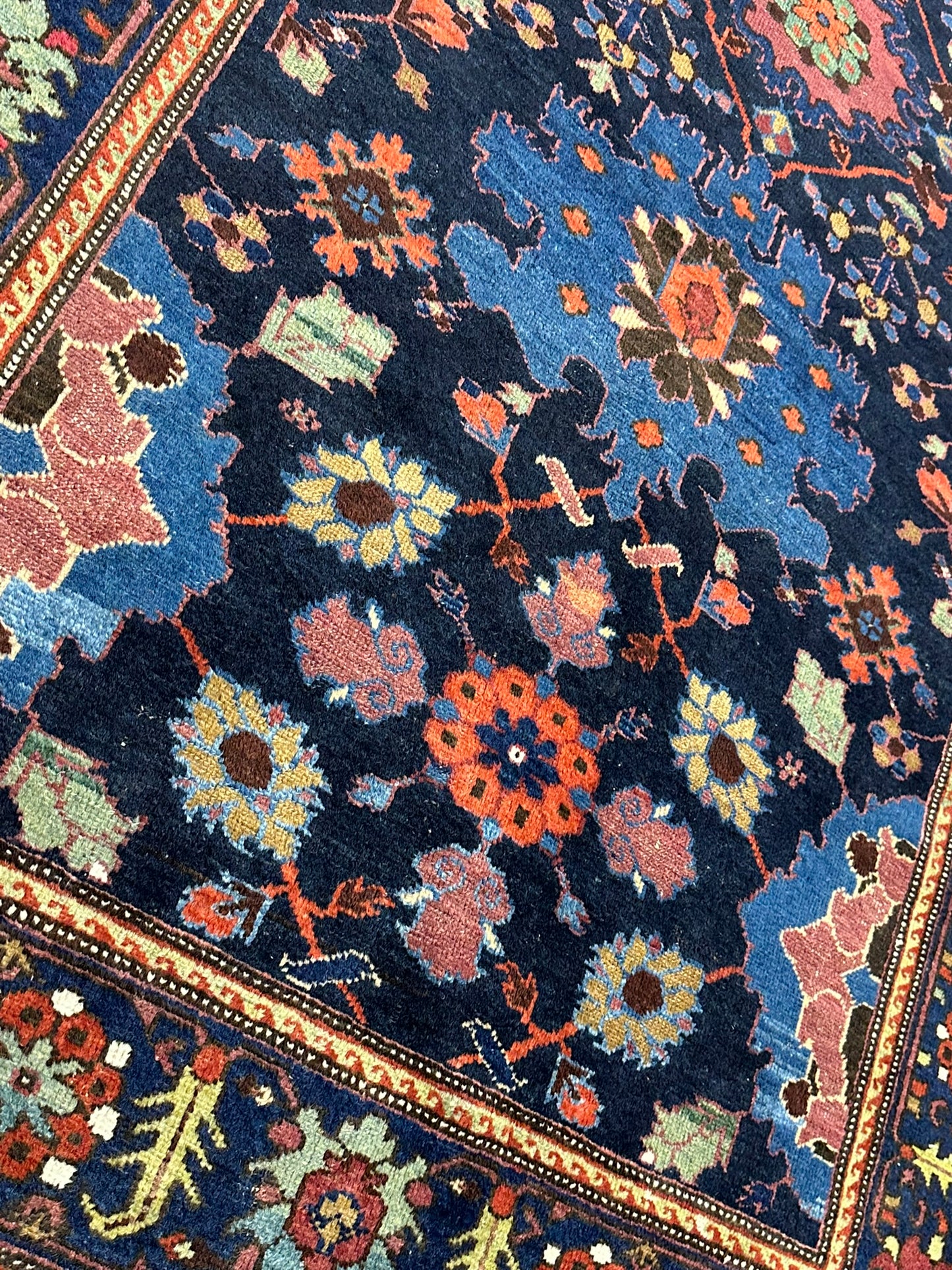 Orientteppich handgeknüpft 340x157 cm Malayer antik Teppich