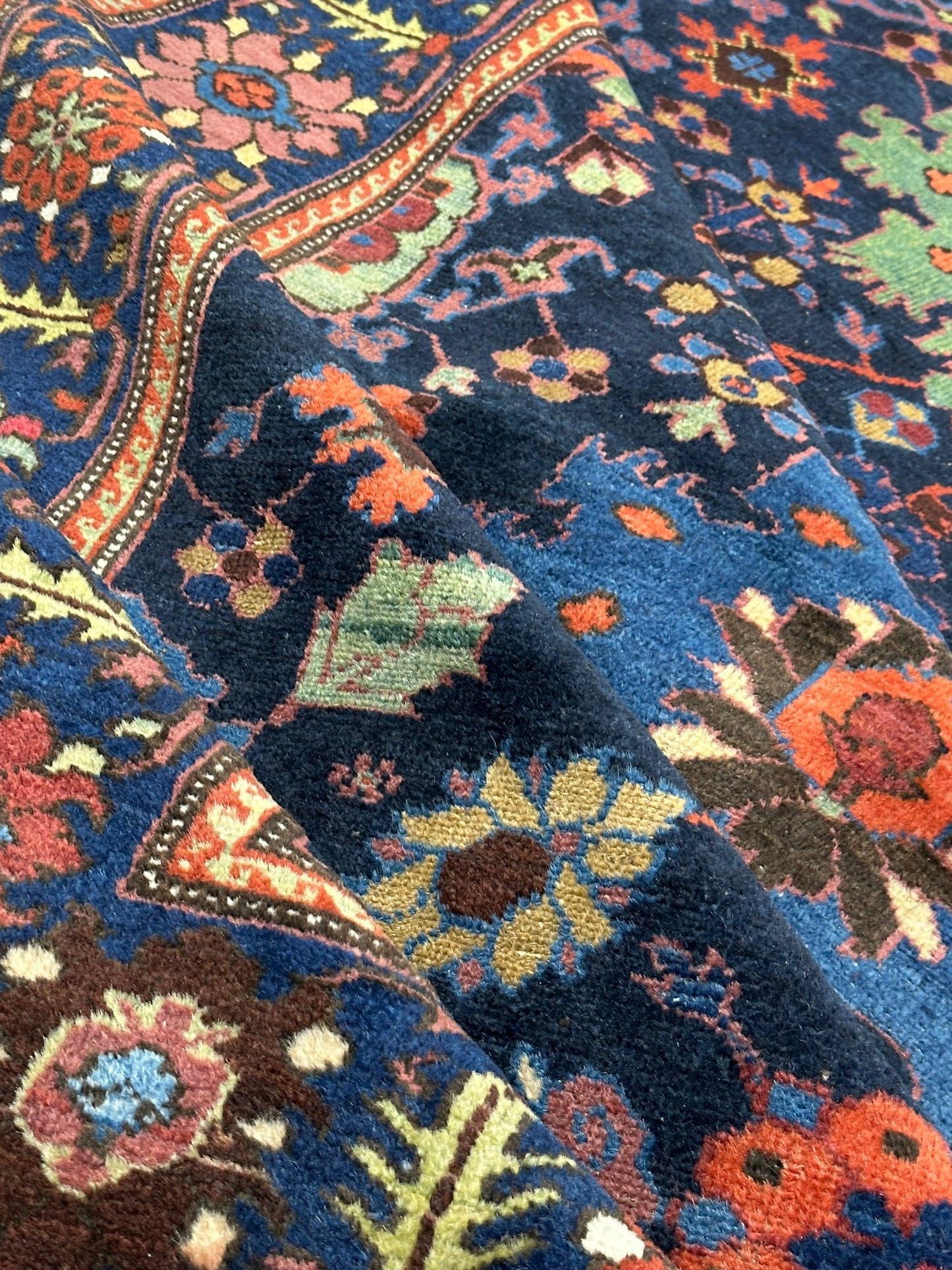 Orientteppich handgeknüpft 340x157 cm Malayer antik Teppich