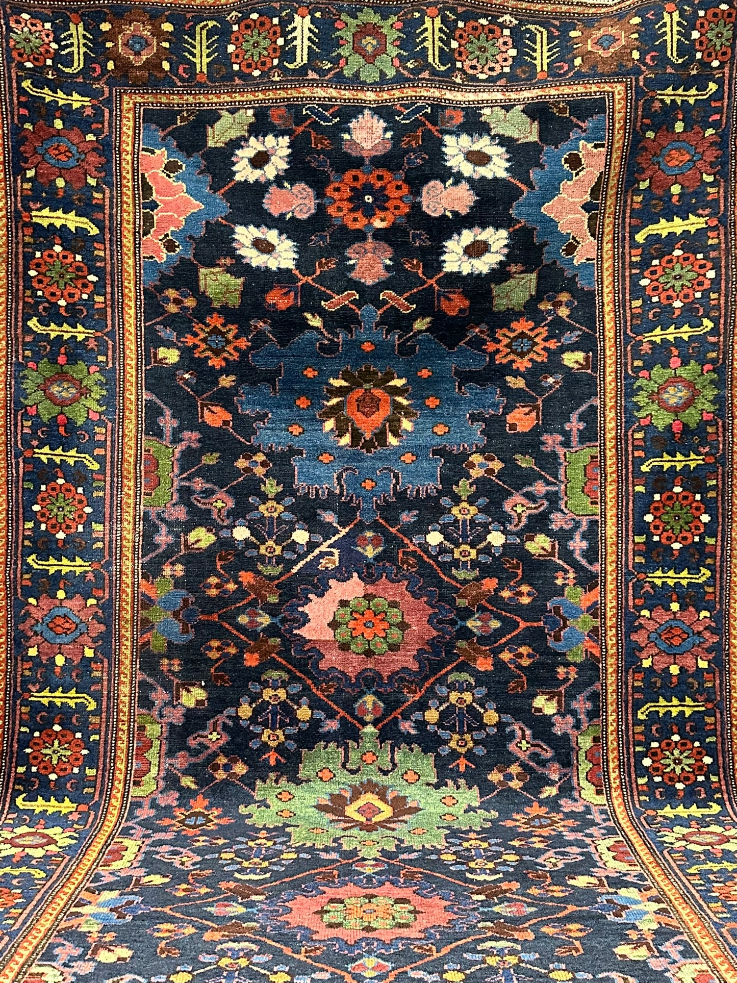 Orientteppich handgeknüpft 340x157 cm Malayer antik Teppich