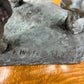 F. Halife - Handsignierte schwere Bronze Skulptur - Wildpferd