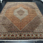 Orientteppich handgeknüpft 390x294 cm Bidjar Korkwolle